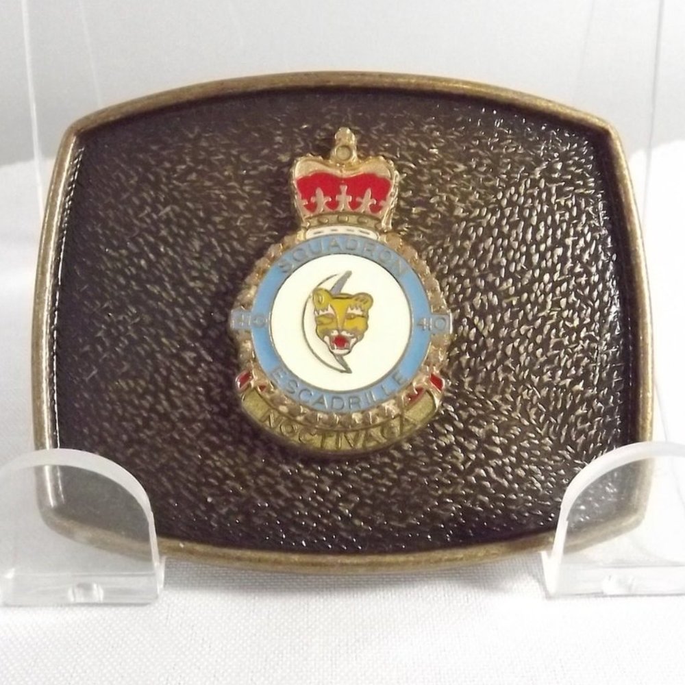 Canada Squadron 410 Escadrille Noctivaga, CFB Cold Lake Belt Buckle